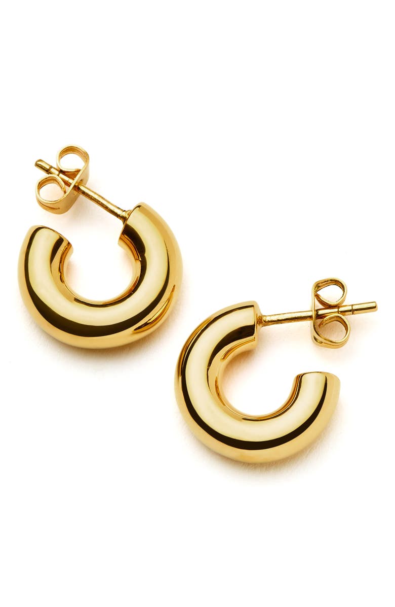 Missoma Small Chubby Hoop Earrings, Main, color, Gold