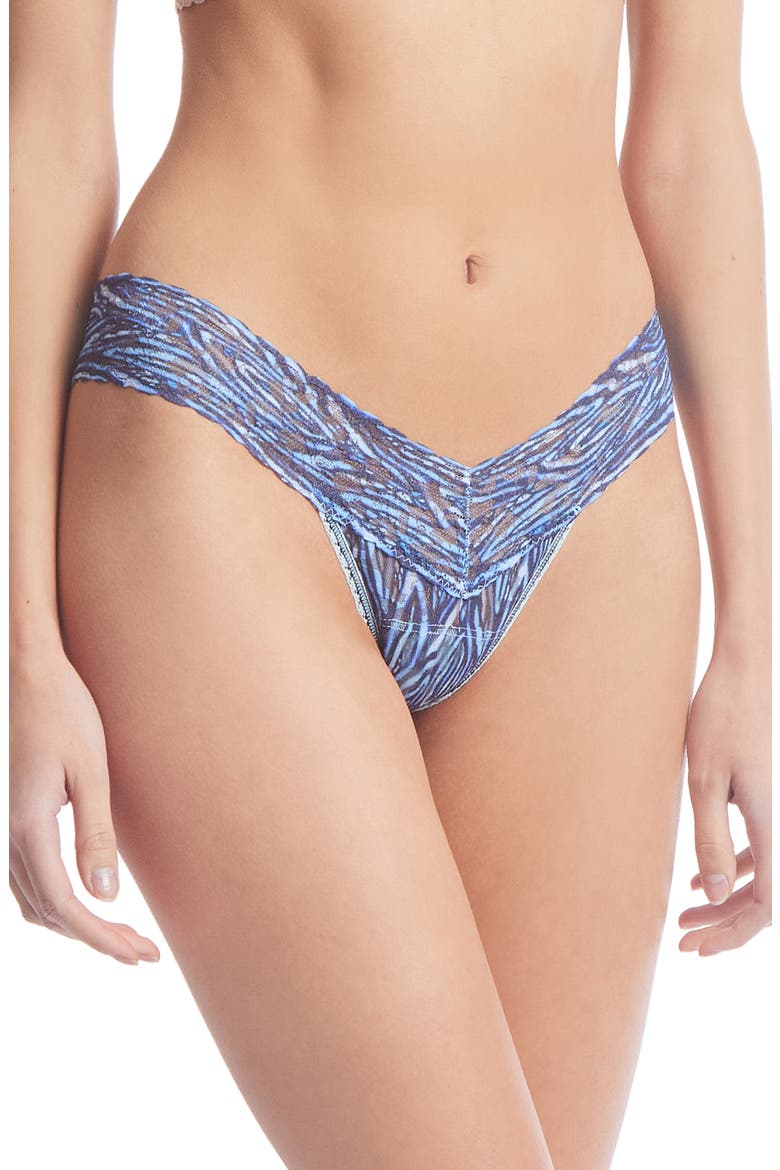 Print Low Rise Thong, Main, color, SEA YOU