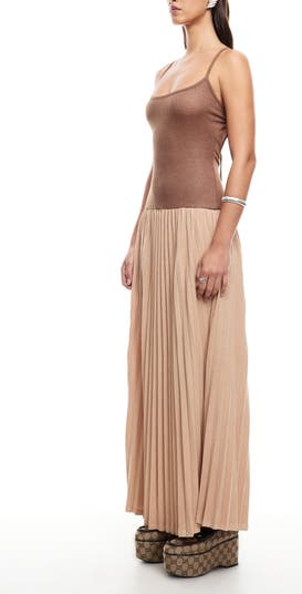 Renissance Mixed Media Maxi Dress