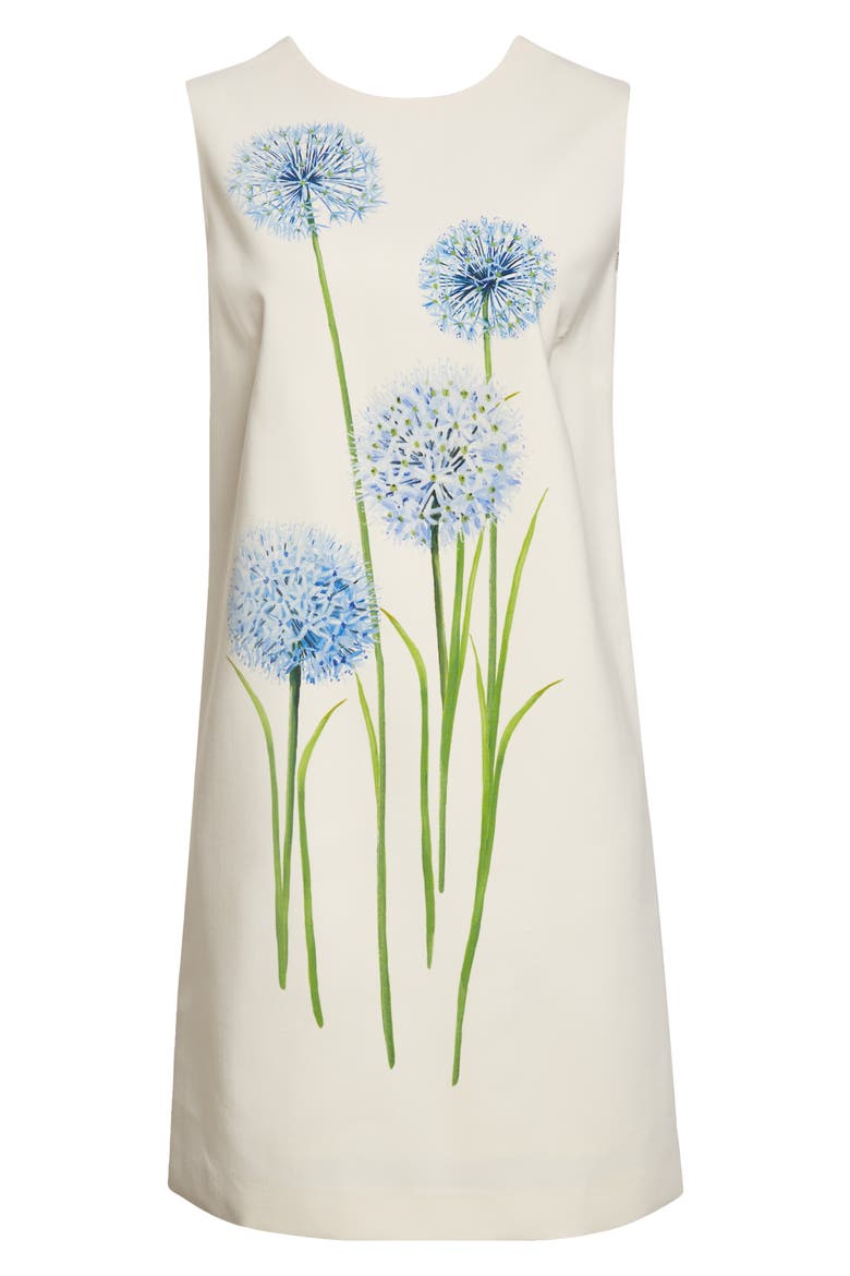 Allium Print Shift Dress, Alternate, color, BLUE/ WHITE
