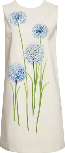 Oscar de la Renta Allium Print Shift Dress Nordstrom