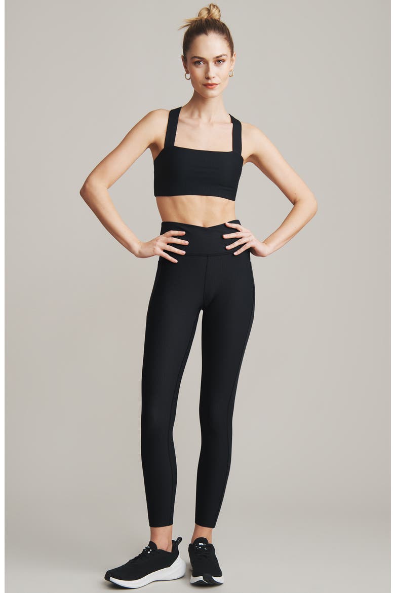 Ripple Sports Bra, Alternate, color, BLACK