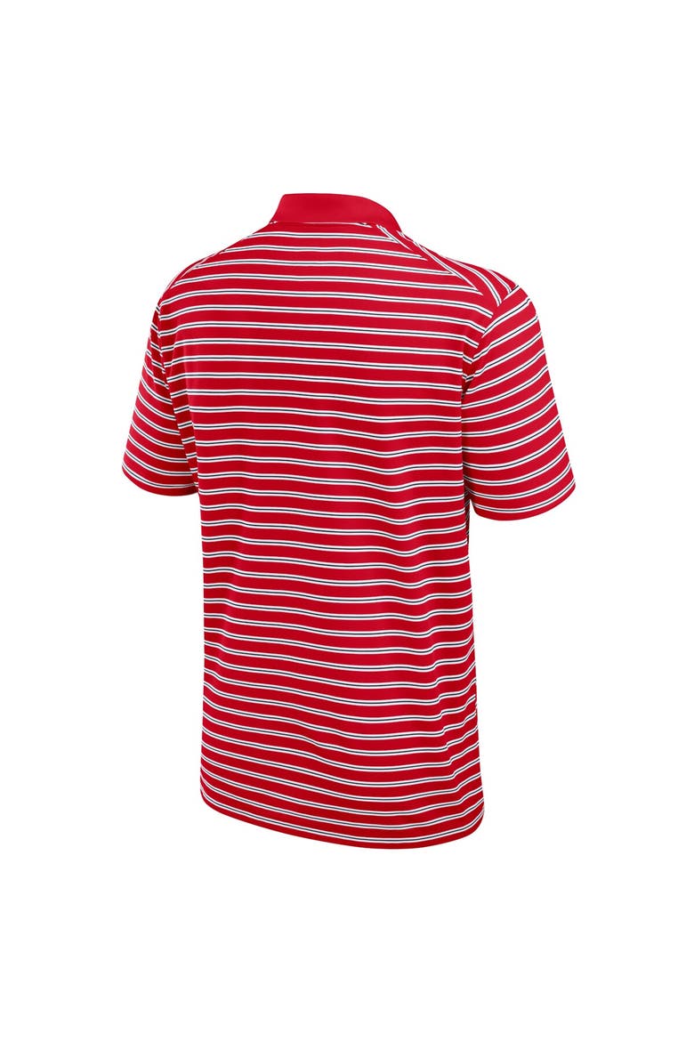 Men's Nike Scarlet/White Ohio State Buckeyes Primetime Victory Striped Performance Polo, Alternate, color, Scarlet
