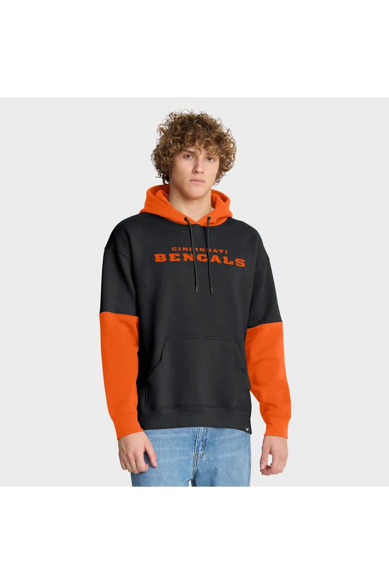 Men's Fanatics Black Cincinnati Bengals Helmet Pullover Hoodie, Alternate, color, Black