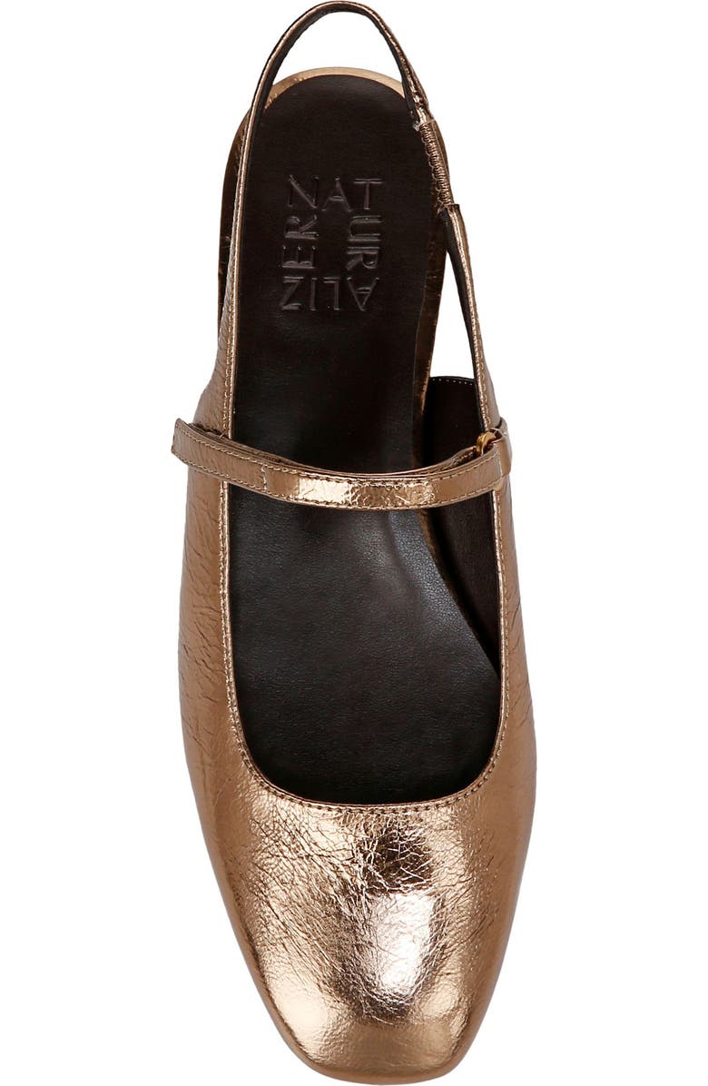 Naturalizer Connie Slingback Mary Jane Flat, Alternate, color, Old Gold Leather