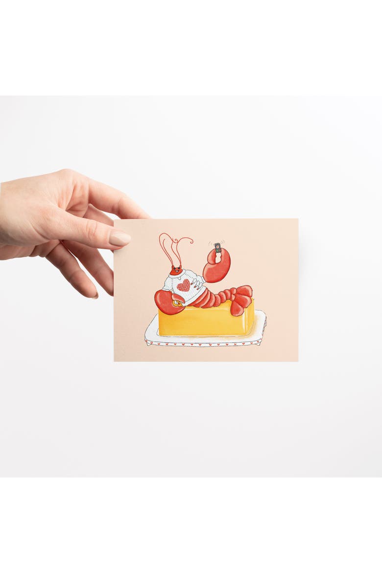 Valentine's Day Friendship Greeting Card Pack Sets, 'Lobster Buttah Call', Alternate, color, Multi-Pack