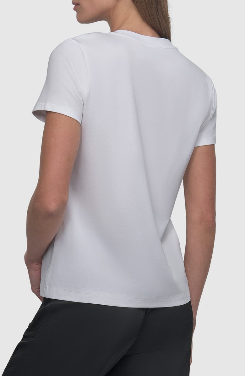 DKNY Met Stairs Coversational Graphic T-Shirt, Alternate, color, White