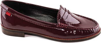 Mocassini Donna MARC JOSEPH NEW YORK East Village | Vernice Rossa | Suola In Gomma | Tacco 1,9 Cm | Made In Brasile | Taglia 41 EU