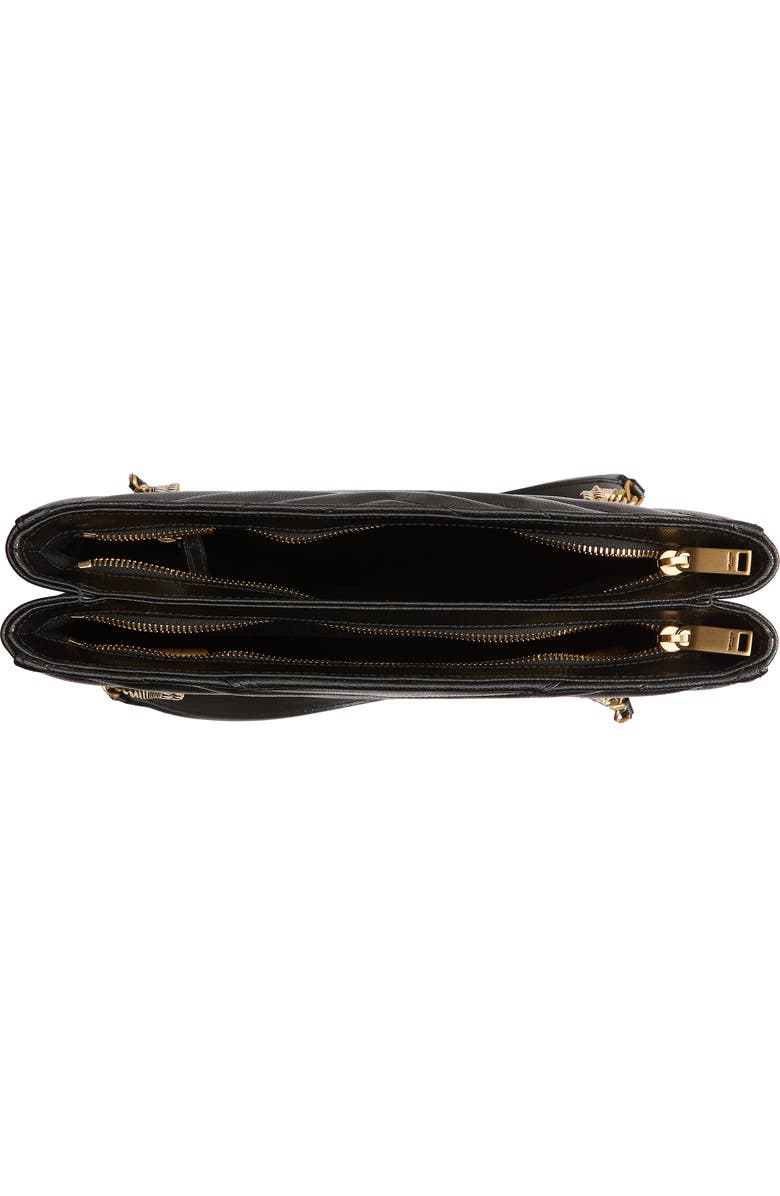 Saint Laurent Small Tribeca Quilted Calfskin Leather Tote, Alternate, color,