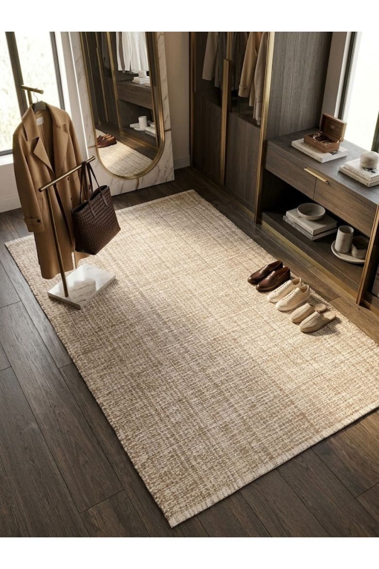 Phoenix Wool and Cotton Rug, Alternate, color, Brown
