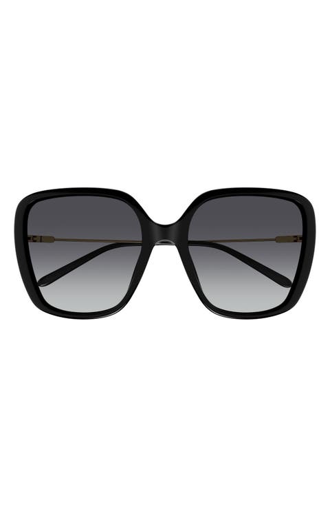 57mm Rectangular Sunglasses