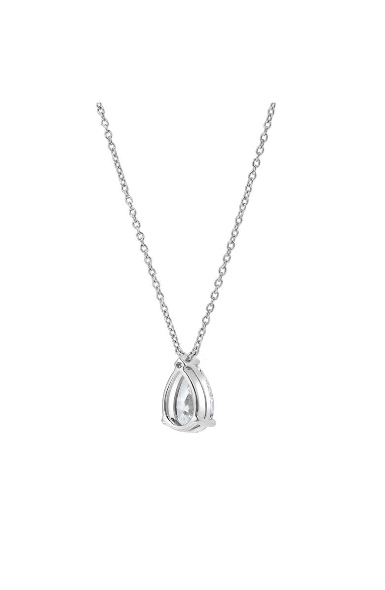 LuvMyJewelry Pear Perfection 14K Gold Lab Grown Diamond Necklace - 1 ct, Alternate, color, 14K White Gold