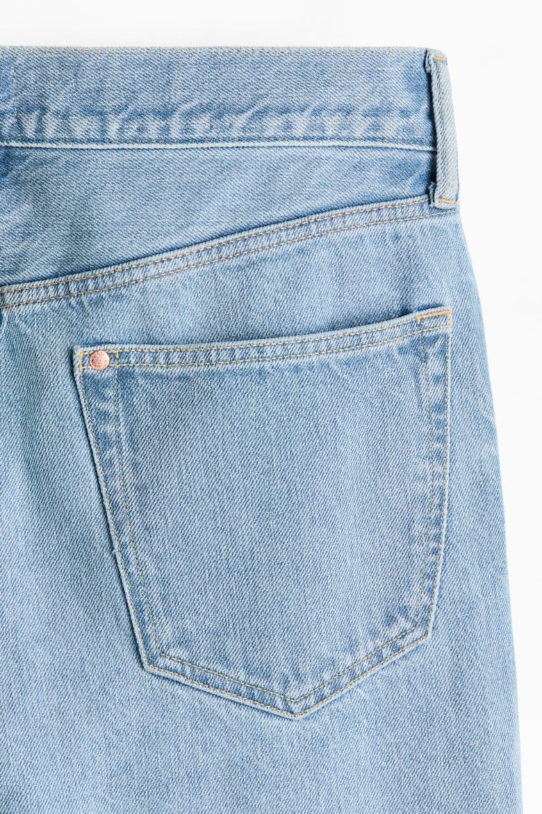 Straight Regular Jeans, Alternate, color, Light denim blue
