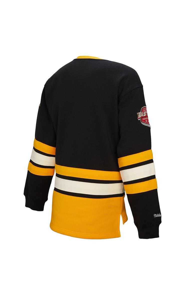 Women's Mitchell & Ness Black Pittsburgh Penguins Heritage Lace-Up Pullover Sweatshirt, Alternate, color, Black