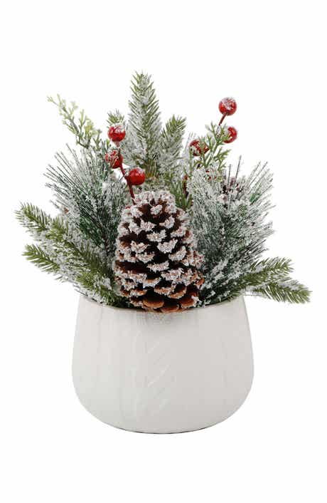 FLORA BUNDA Frosted Christmas Mix Sweater Tabletop Decor
