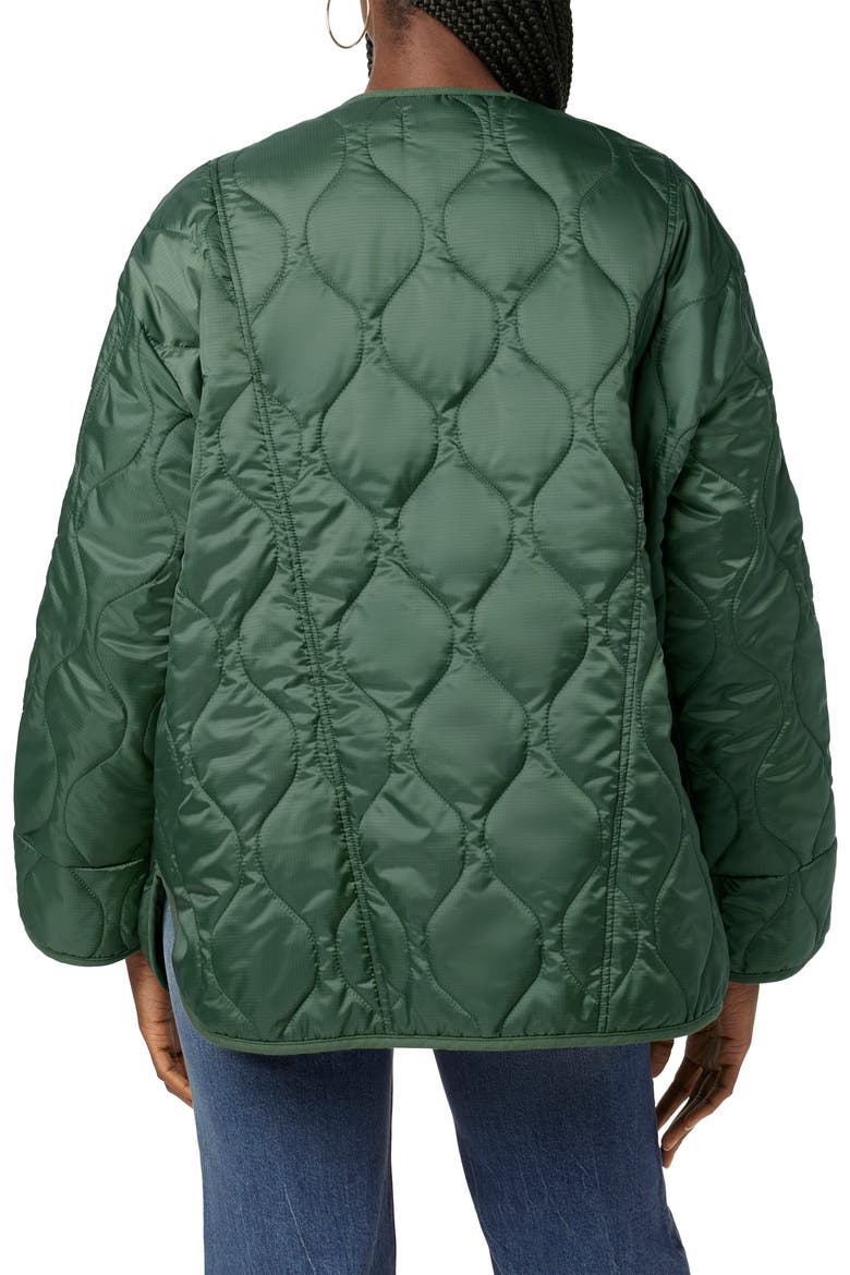 Oversize Quilted Liner Jacket, Alternate, color, RIFLE GREEN