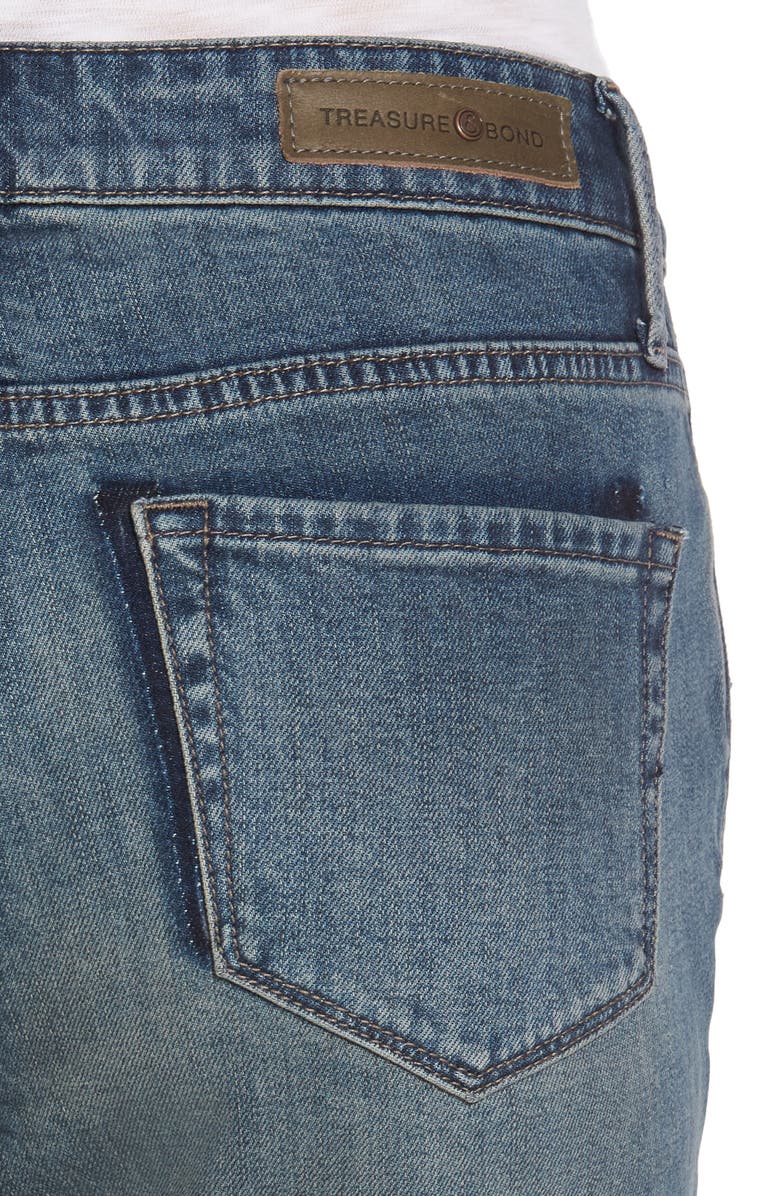 Treasure & Bond High Waist Skinny Crop Jeans, Alternate, color, 