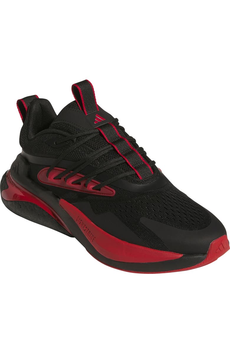 adidas Alphaboost v2 Team Colors Running Shoe, Main, color, Black/ Team Power Red/ White