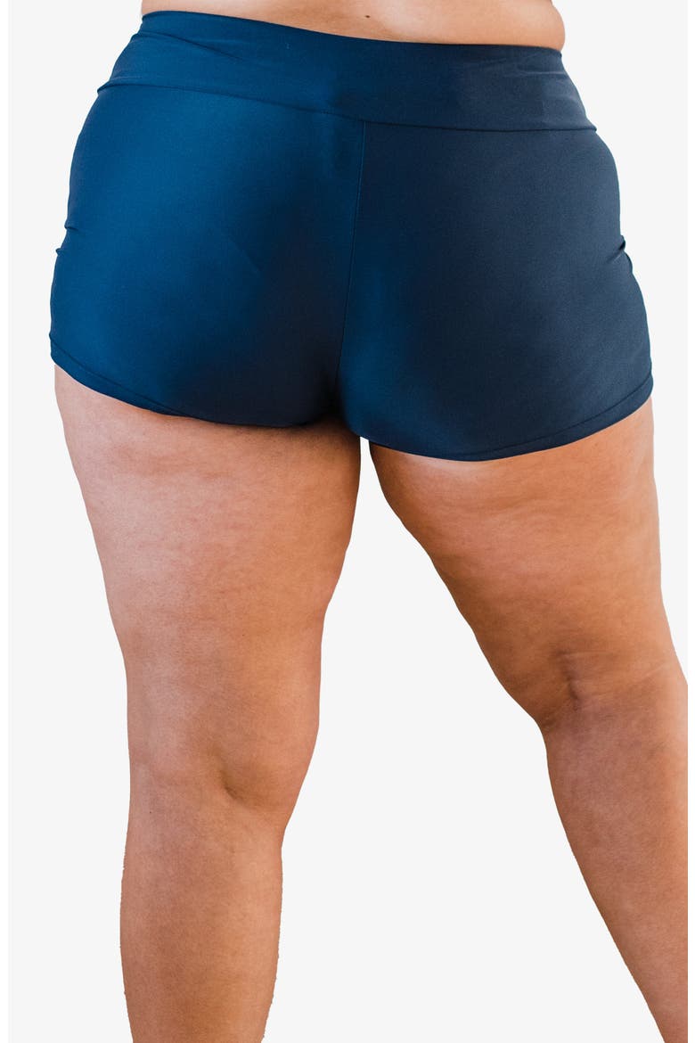 Plus Size Swim Shorts, Alternate, color, Navy