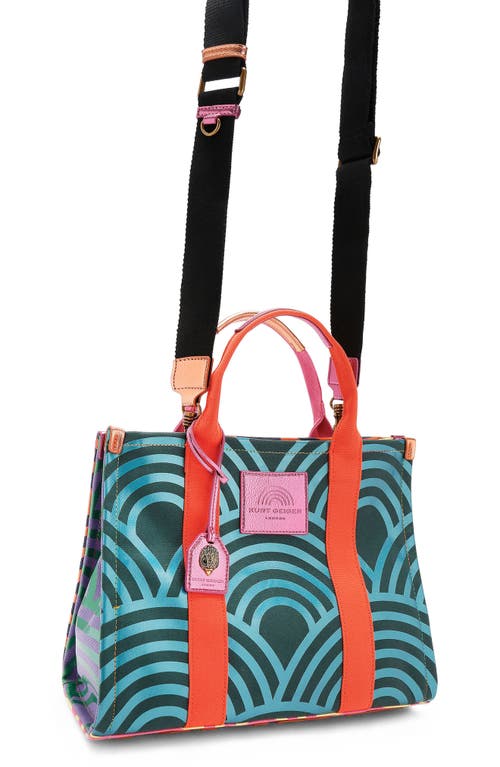 Kurt Geiger London Southbank Cotton Canvas Tote In Multi