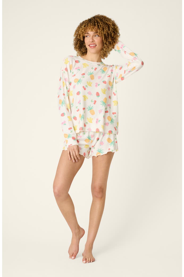 Viva La Vida Jersey Pajama Top, Alternate, color, IVORY