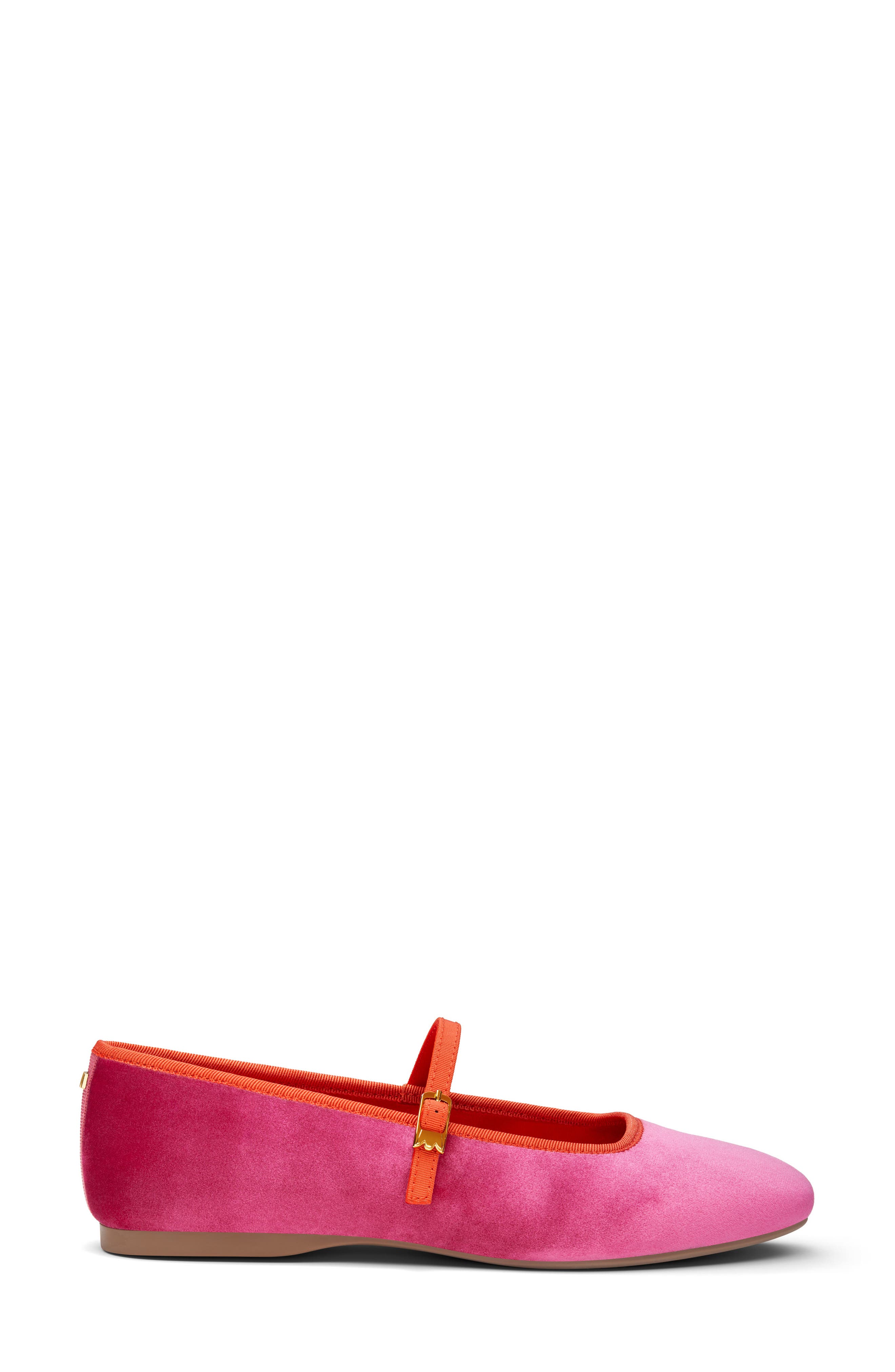 Hummingbird Mary Jane Flat, Alternate, color, HOT PINK VELVET