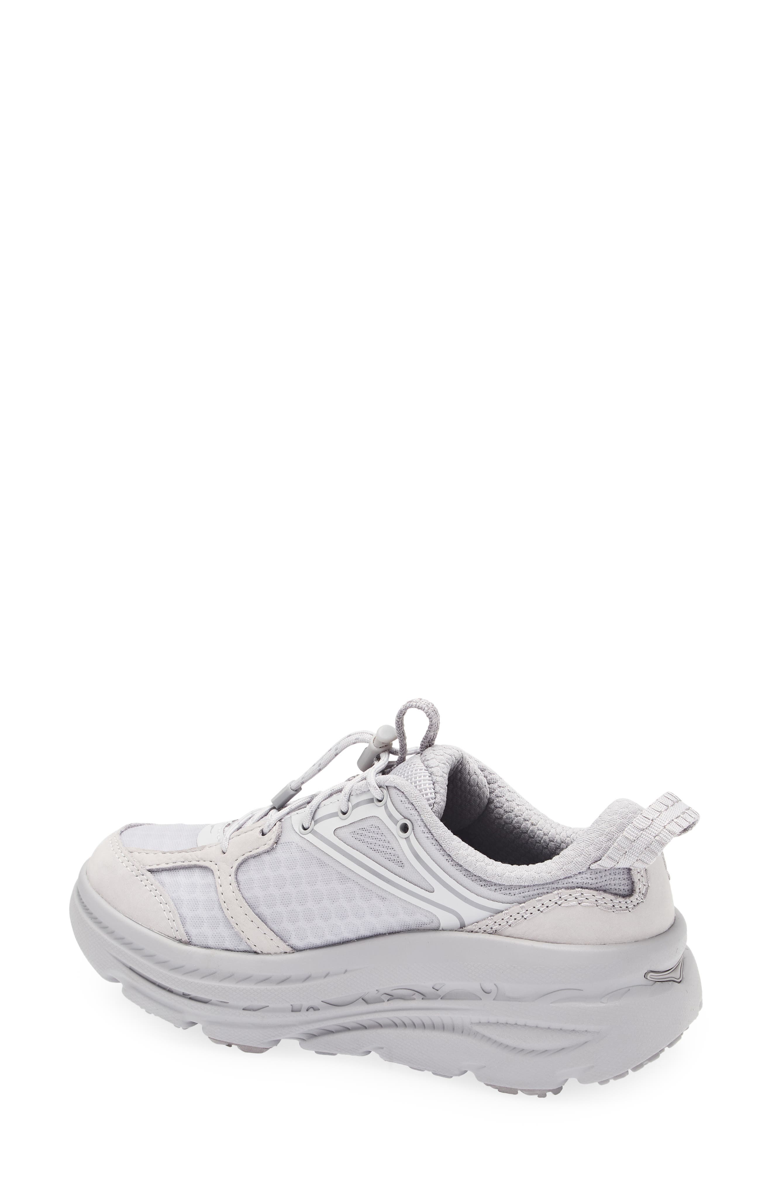 HOKA Bondi B3LS Running Shoe, Alternate, color, Ash Grey / Foggy Grey