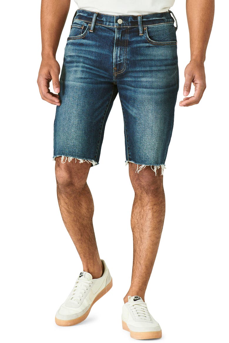 Athletic Slim Fit Denim Shorts, Main, color, DOVER BLUE