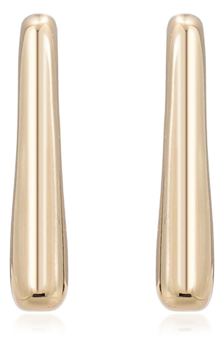 Ettika Squared Off Hoop Earrings, Alternate, color, Gold