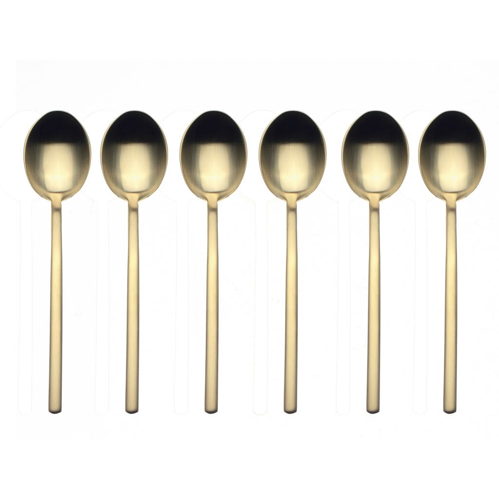 Mepra Due Coffee Spoon Set In Gold