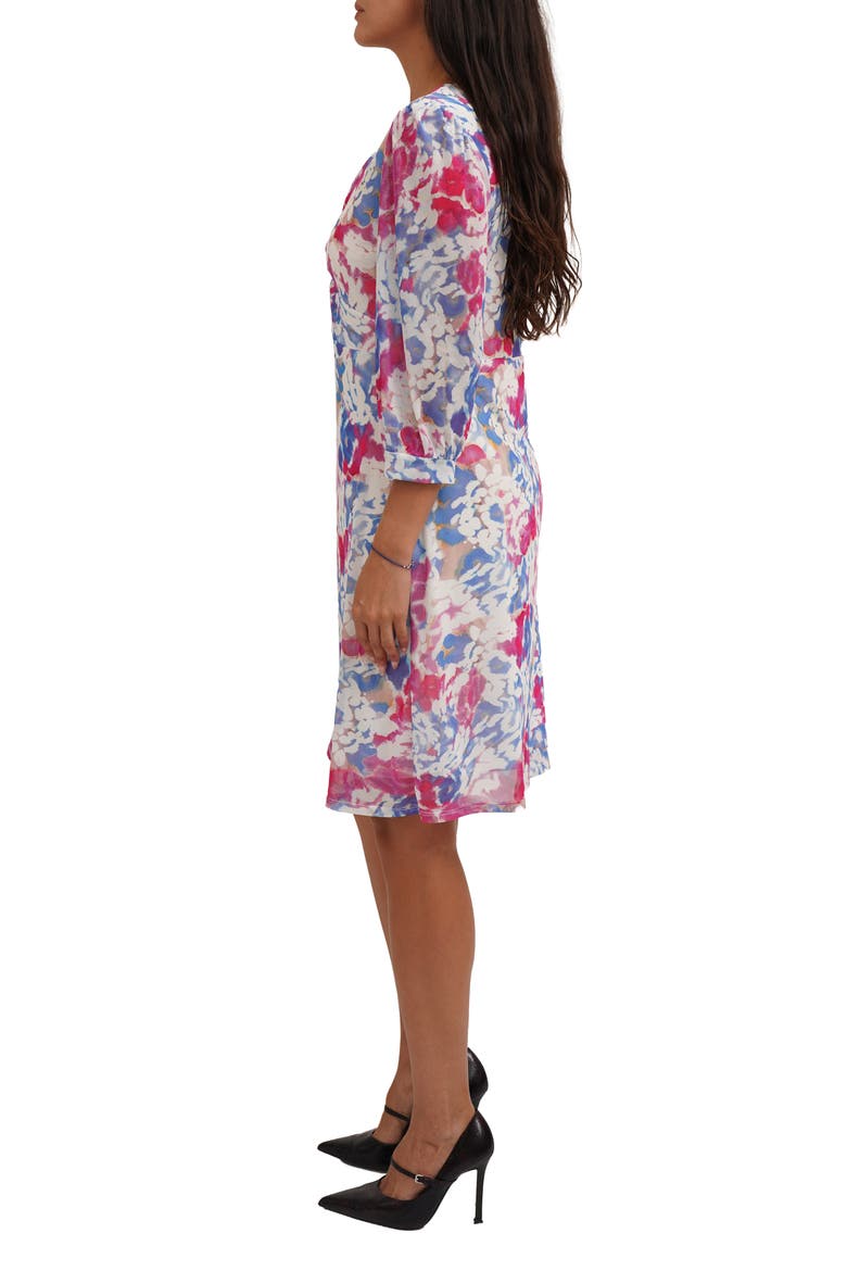 Mesh Twist Front Dress, Alternate, color, PAULA PINK MULTI