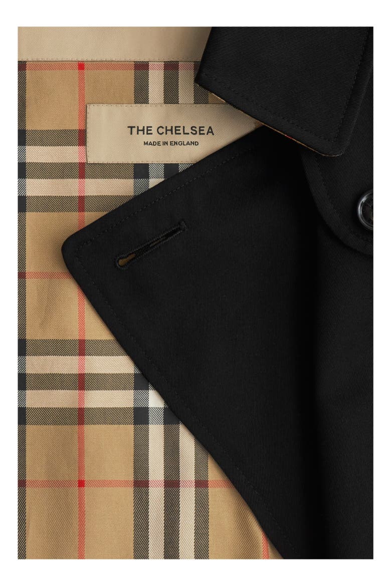 Long Chelsea Heritage Trench Coat, Alternate, color, Black