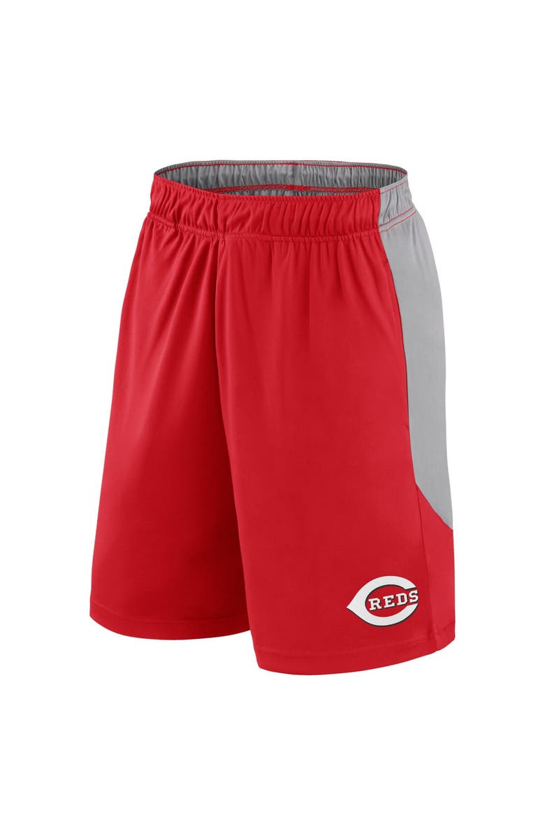 FANATICS Men's Fanatics Red/Gray Cincinnati Reds Go Hard Shorts, Alternate, color, 