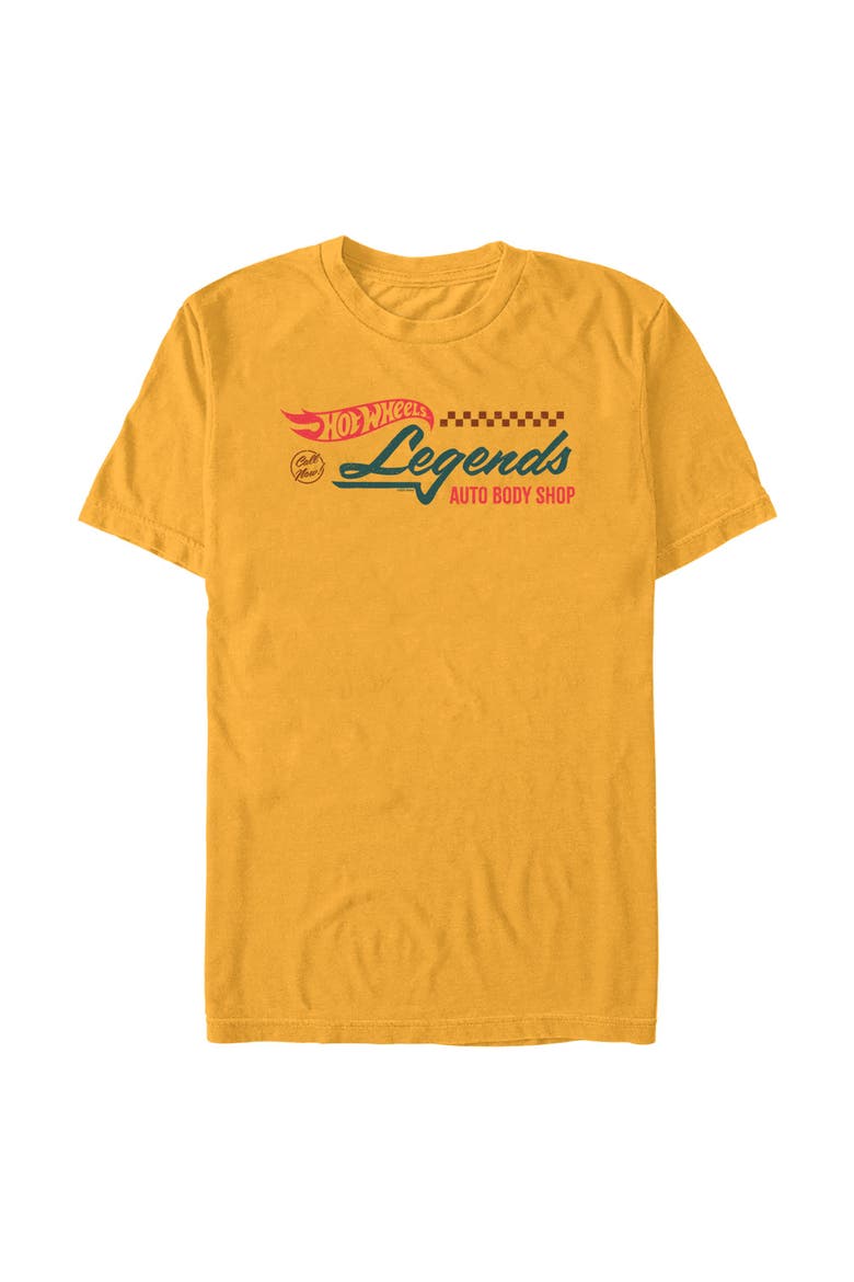 Men's Hot Wheels Legends Auto Body Shop  Graphic T-Shirt, Main, color, Gold