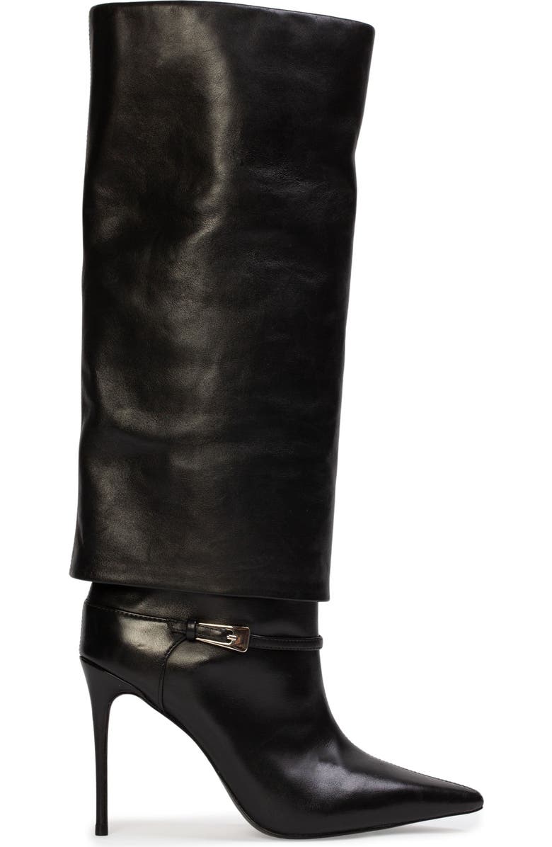 BLACK SUEDE STUDIO Simone 100 Leather Boot, Main, color, Black Leather