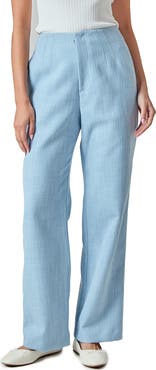 Endless Rose Clean Waist Relaxed Fit Tweed Pants