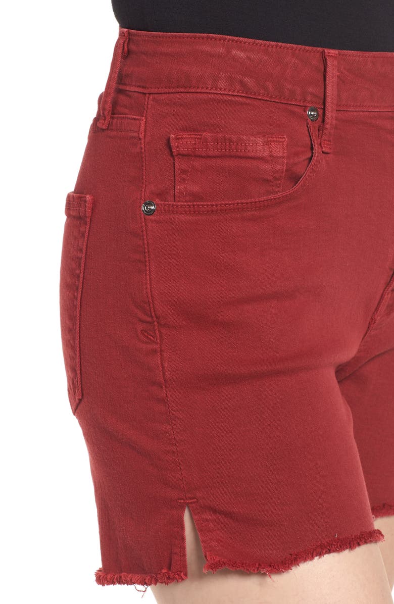 Good American High Waist Cutoff Shorts, Alternate, color, 