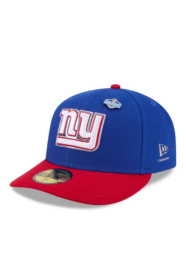 Men's New Era  Royal/Red New York Giants 2026 NFL Draft Pre-Curved 59FIFTY Fitted Hat, Main, color, Royal