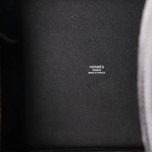 Pre-owned Hermes Hermes Picotin Lock Bag Felt With Leather Mm In Gray