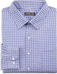 Oak Hill Premium by DXL Big & Tall Textured Link Dress Shirt