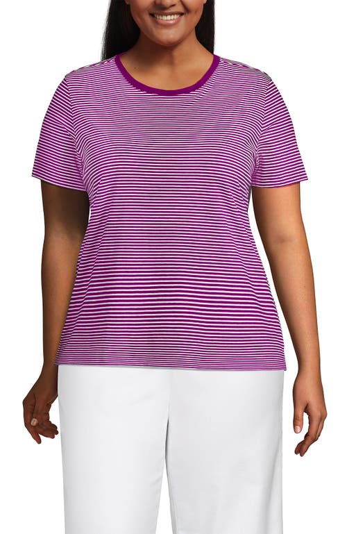LANDS' END LANDS' END RELAXED SUPIMA COTTON CREW NECK T-SHIRT 