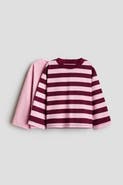 H&M 2-pack Long-sleeved Cotton T-shirts