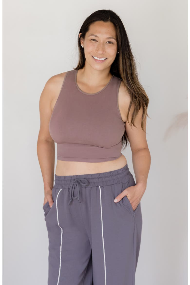 Sublime Maternity & Nursing Longline Bra Top, Alternate, color, Twilight