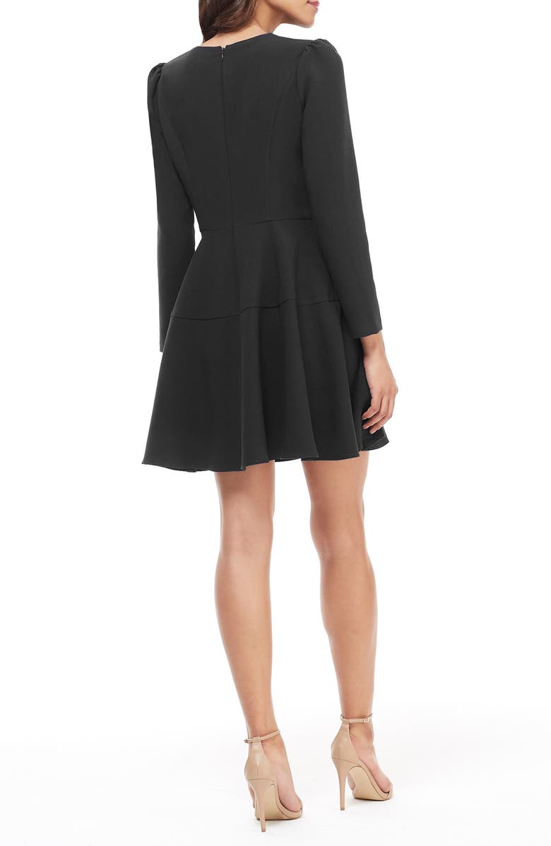 Gal Meets Glam Collection Celeste Long Sleeve Fit & Flare Dress, Alternate, color,