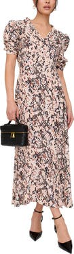 Lily and Lionel London Julia Button Down Print Maxi Dress