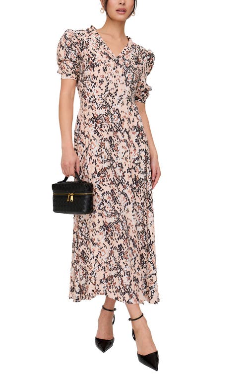 Lily And Lionel London Julia Button Down Print Maxi Dress In Multi