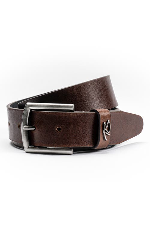 Robert Barakett York Leather Belt In Brown
