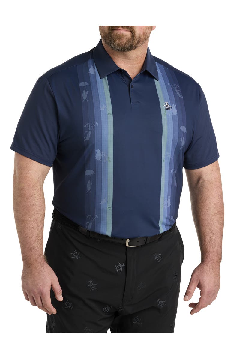 Original Penguin Striped Polo Shirt, Main, color, 