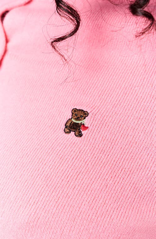 Guizio June Relaxed Wool Cardigan In Pink