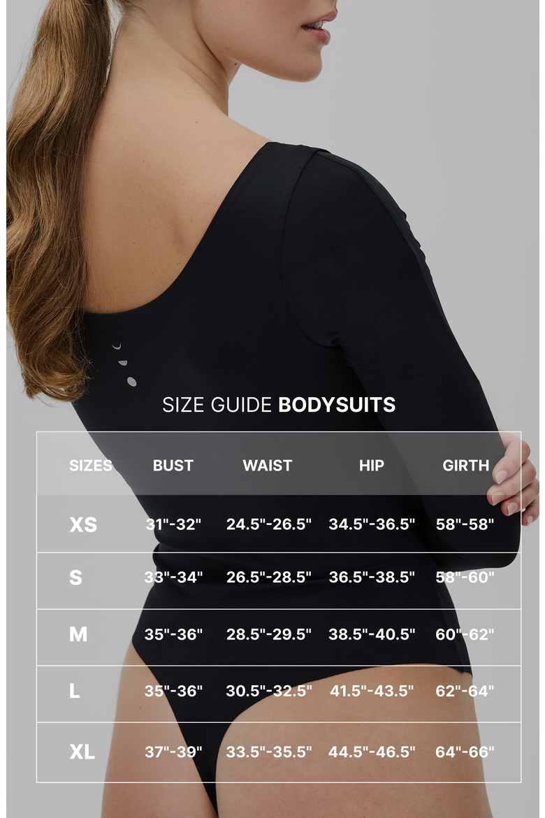 Iconic Compression Long Sleeve Bodysuit - Thong, Alternate, color, Black